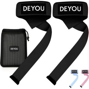Lifting Straps Katoen met Extra Vulling voor Krachttraining en Deadlifts - Geschikt voor Smalle Polsen