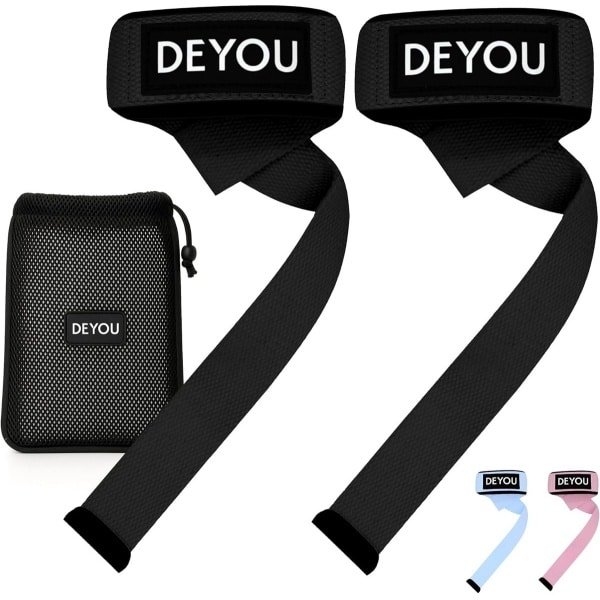 Lifting Straps Katoen met Extra Vulling voor Krachttraining en Deadlifts - Geschikt voor Smalle Polsen