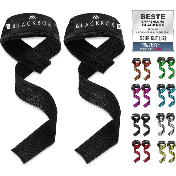 Lifting Straps Kettelbells en Dumbbells, Gevoerde Grip Hulp voor Deadlifts en Krachttraining Mannen & Vrouwen