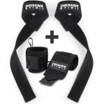 Lifting Straps & Polsbandages voor Krachttraining en Gewichtheffen - Powerlifting Fitness Bodybuilding - Polsbandages en Straps