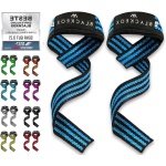 Lifting Straps voor Deadlifts - Krachttraining en Fitness Grijphulp - 1 Paar (Blauw)