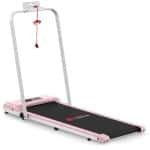 Loopband - Inklapbaar - 1-6 km/h - Wandelband - Pad - Wandel - Joggingmachine - met Afstandsbediening - 120 kg Gewichtslimiet - Thuisgymnastiek Eefening - Roze