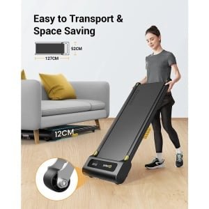 Loopband Inklapbaar - Elektrisch - Fitness - Afstandsbediening - 1-6 km/h - Tot 120 kg - LED display - Schokabsorberend - Kracht en stil