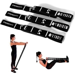 Lusband met lussen voor fitness training - weerstandsbanden krachttraining met handvatten