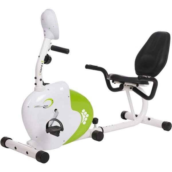 Magnetische Hometrainer met Verstelbare Weerstand en Trainingscomputer - Wit/Groen