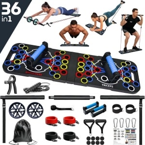 Maomi™ Premium 36-in-1 PushUp Bord - Complete Thuis Sport Set - Opdruksteunen - Krachttraining - fitness - Push up board - Suspensie trainer
