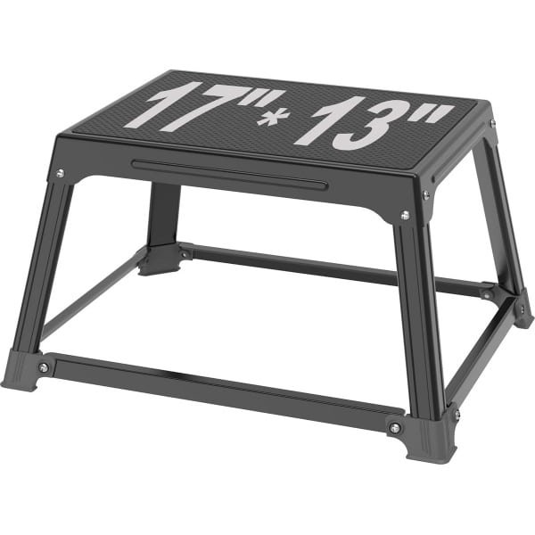 Metalen Plyometrische Jumping Box 12 Inch - 43 x 33 cm - Thuisgym Agility Trainer voor Krachttraining en Uithoudingsvermogen