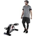 Mini Hometrainer Fiets- en Armtrainer met Verstelbare Weerstand