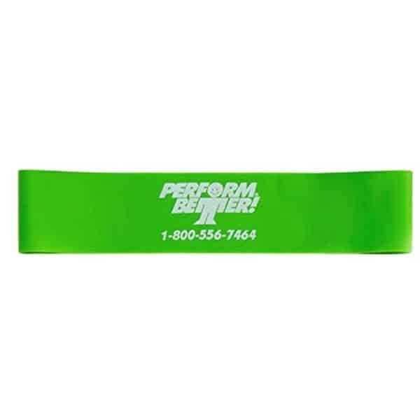 Miniband medium weerstand band voor krachttraining groen 20 cm