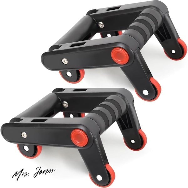 Mrs. Jones Push-upgrepen - krachttraining inclusief buikrollerfunctie - trainen in 2 modi met antislip handgrepen .