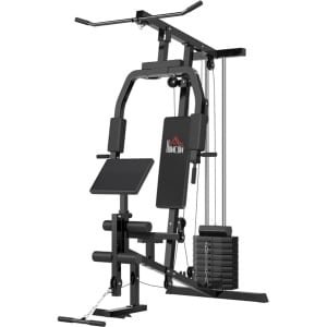 Multifunctioneel Trainingsstation - Pull Up Station - Kabeltreksysteem - Borstpress - Butterfly Machine - Fitnessstation - Verstelbare Gewichtsblokken (tot 45 kg) - Krachtstation - Thuisgym - Thuis Fitness & Krachttraining