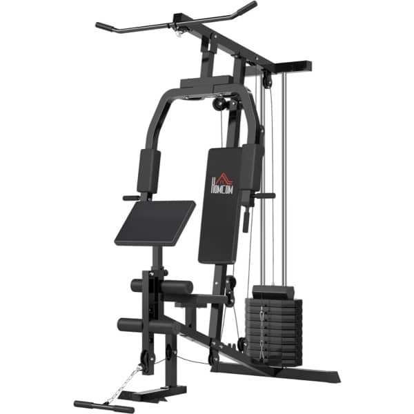 Multifunctioneel Trainingsstation - Pull Up Station - Kabeltreksysteem - Borstpress - Butterfly Machine - Fitnessstation - Verstelbare Gewichtsblokken (tot 45 kg) - Krachtstation - Thuisgym - Thuis Fitness & Krachttraining