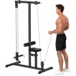 Multifunctioneel Trainingsstation - met Katrol - Power Rack - Verstelbare Zitting - Meerdere Kabelposities - Fitnessstation - Trainingsapparaat - Krachtstation - Thuisgym - Thuis Fitness & Krachttraining