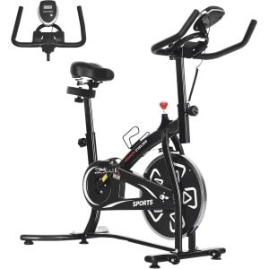 Multifunctionele Hometrainer met LCD-display voor Indoor Cardio Training - Verstelbare Fitnessfiets