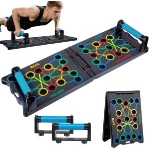 Multifunctionele Trainingsbank voor Push-ups - 24-in-1 Opvouwbaar Fitness Apparaat voor Krachttraining Thuis