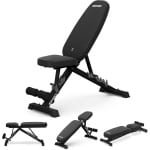 Multifunctionele opvouwbare halterbank voor krachttraining en fitness