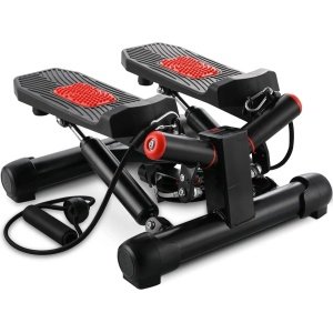 Multis Stepper Met Display - Met Weerstandsbanden - Home Gym Fitnessapparaat - Thuis Sporten - Twist Fitness - Swing - Mini Cardio Home Trainer
