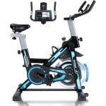 NETTLIFE Hometrainer - Fitnessfiets - Ergometer met magnetische weerstand - met LCD-display & Tablethouder - Max 120KG gebruikersgewicht - Spinning Fiets - Fiets Lage Instap, Ergonomisch & Stil - Fitness Fiets - Hometrainers Fitness voor Thuis
