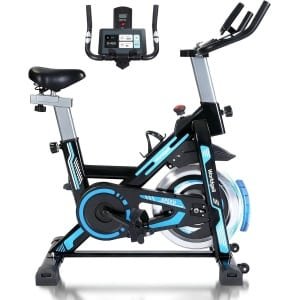 NETTLIFE Hometrainer - Fitnessfiets - Ergometer met magnetische weerstand - met LCD-display & Tablethouder - Max 120KG gebruikersgewicht - Spinning Fiets - Fiets Lage Instap, Ergonomisch & Stil - Fitness Fiets - Hometrainers Fitness voor Thuis