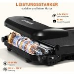 NETTLIFE - Loopband Inklapbaar 14 km/u - met 7% helling - met LED-display en handrailknoppen - voor hartslagmeting - Loopband Bureau - Inklapbare Treadmill - Fitness voor Thuis - Max. 90 KG