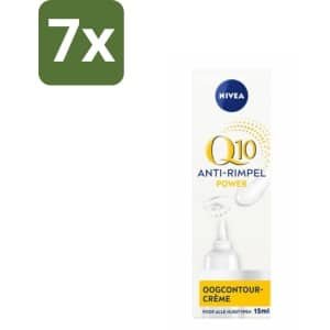 NIVEA - Oogcrème - Q10 POWER - Tegen donkere kringen & rimpels - Voor alle huidtypen - Met Q10 & Creatine - 15 ml - Bulkverpakking - 7 stuks