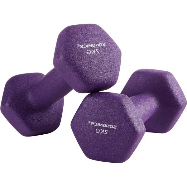 Neopreen coating halters - set van 2 zeshoekige halters voor krachttraining thuis