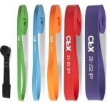 Optrekhulpbanden - weerstandsbanden met deuranker voor lichaamsstretching - crossfit training voor thuis en sportschool