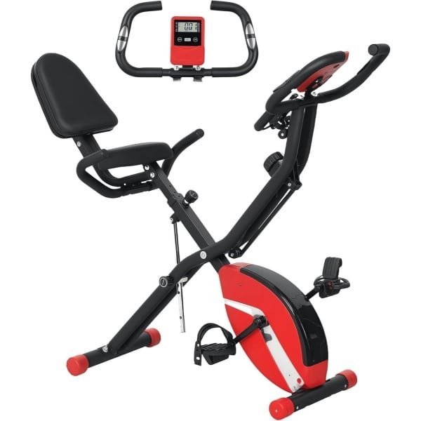 Opvouwbare 5-in-1 hometrainer met magnetische weerstand en trainingsmogelijkheden