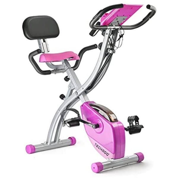 Opvouwbare hometrainer met verstelbare rugleuning en lcd-scherm - Ideaal voor indoor fitness