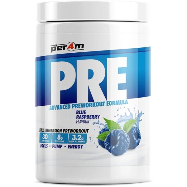 Per4m - Pre Workout Stim - 570g - Blue Raspberry - pre-workout - preworkout - sportvoeding - fitness - krachttraining