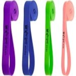 Physix Gear Sport fitnessband - extra lang en belastbaar - weerstandsband voor pull-up, calisthenics, crossfit & freeletics - fitness ondersteuning - inclusief oefenboek