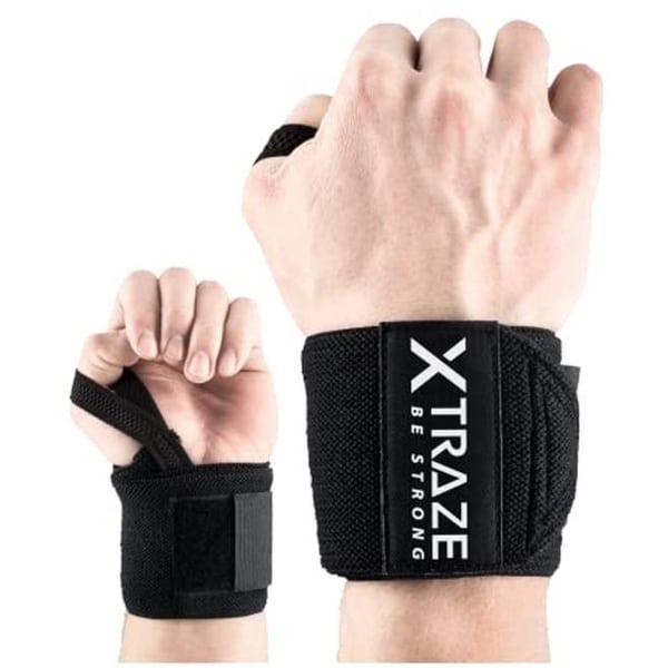 Polsbandages 45cm - Professionele Pols Steun voor Krachttraining, Bodybuilding, CrossFit en Fitness - Geschikt voor Iedereen