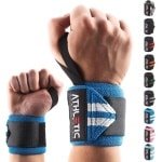 Polsbandages voor Krachttraining en Fitness - Set van 2 met Basisoefengids - 45 cm