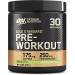 Pre Workout Poeder Energiedrank met Creatine, Beta Alanine, Cafeïne en Vitamine B Complex - Groene Appel, 30 Porties, 330 g
