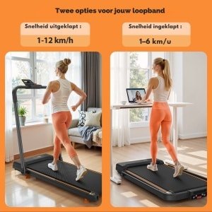 PrimeNest Loopband inklapbaar - Met Helling - Voor thuis & kantoor - LED display