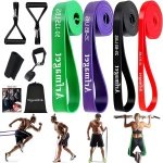 Pull-up assistentiebanden - lusweerstandsbanden voor lange training - krachttraining yoga pilates optrekken stretchen - fitnessapparatuur voor mannen en vrouwen