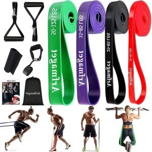 Pull-up assistentiebanden - lusweerstandsbanden voor lange training - krachttraining yoga pilates optrekken stretchen - fitnessapparatuur voor mannen en vrouwen