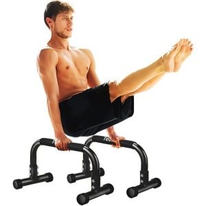 Push Up Bars en Parallettes voor Krachttraining - Stevige Stalen Structuur, Ergonomisch en Draagbaar voor Thuis Fitness