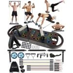 Push Up Board met Weerstandsbanden - Krachttraining en Full Body Workout Apparatuur voor Thuis