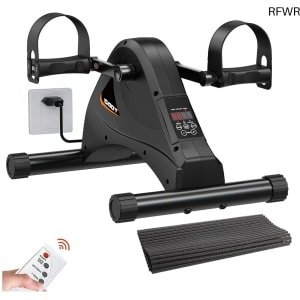 RFWR® Mini hometrainer elektrisch voor senioren - Fitness bike voor arm- en beenoefeningen met afstandsbediening