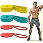 ROSAPOAR Pull Up Resistance Bands Assist Oefening Workout Band Set voor Fitness Kracht Gewichtheffen en Powerlifting - Stretch Mobiliteit Assistance Bands Thuis Gym/Crossfit Training