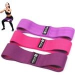 Resistance Band Set ELVIRE SPORT - Stof Weerstandsbanden Set voor Billen Heup en Been Oefeningen - Fitness Yoga Pilates CrossFit Fysiotherapie - Mannen Vrouwen