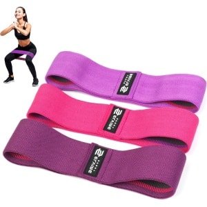 Resistance Band Set ELVIRE SPORT - Stof Weerstandsbanden Set voor Billen Heup en Been Oefeningen - Fitness Yoga Pilates CrossFit Fysiotherapie - Mannen Vrouwen