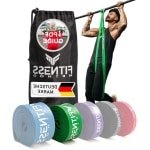Resistance Bands Premium Set - Inclusief Tas en Oefenhandleiding - Krachttraining en Thuis Fitnessbanden - Pull-Up Band met Elastiek