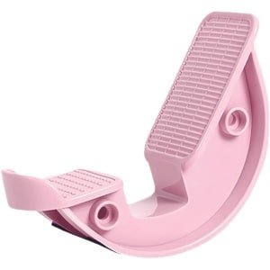 Roze verstelbaar hellingsbord en kuitstrekker - Antislip enkelstrekbord met 2-delige kuitmassager en voetboogtrainer, geschikt voor yoga, fitness en krachttraining - Squat stretchuitrusting (2-delige verpakking)