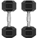 Rubberen Haltersets 5-300 lbs - Zeskantige Gewichten voor Krachttraining en Thuisfitness