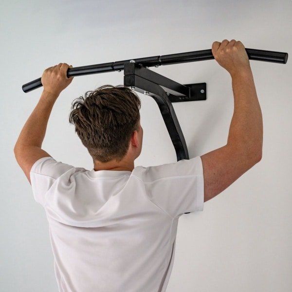 SOUTHWALL Pull Up Bar Muurmontage - Optrekstang Wandmontage - Pull Up Station voor Thuis Sporten - Extra Stevig optrekstang - Chin Up Bar - Pull Up Rack - Fitness - Krachttraining - Zwart