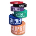 SUPRFIT hoogwaardige weerstandsbanden als weerstandsbanden - fitnessband voor pull-ups, cross- en krachttraining, fitnessbanden in vers. Sterkte & kleuren van extra licht (2,2 kg) tot super sterk