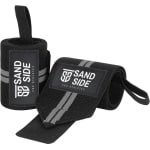 Sandside Wrist Wraps Premium - Crossfit en Fitness Wrist Wraps - Ondersteuning voor Pols - Wrist Bands voor Krachttraining - Polsbandage - Wit