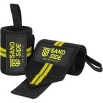 Sandside Wrist Wraps Premium - Geschikt Voor Crossfit en Fitness - Ondersteuning voor Pols - Wrist Bands voor Krachttraining - Polsbandage - Geel